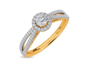 Solitaire Erina Ring Kisna White Gold Ring
