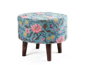 Umi Chindi Puffy Stool for Living Room