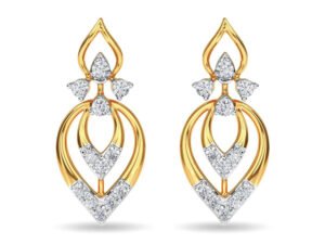Diamond Stud Eulla Earring Rose Gold