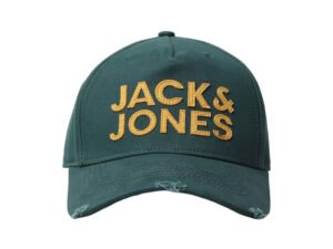 Jack & Jones Men Green & Yellow Embroidered Cap